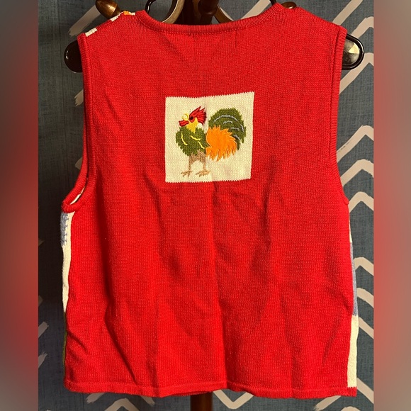 Vintage Belle Pointe Rooster Vest - Picture 8 of 8